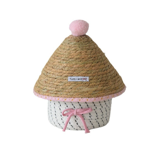 Kitbabad Cotton-Thread Woven Storage Box with Lid – product image 1
