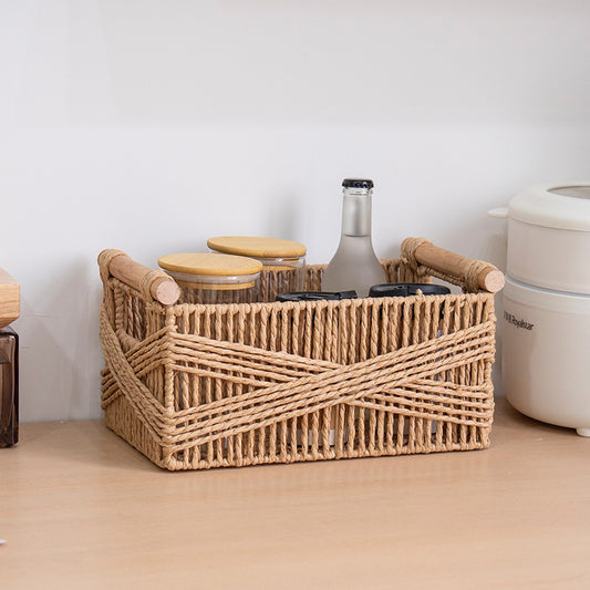 Kitbabad Paper Rope Desktop Basket for Everyday Accessories – product image 1